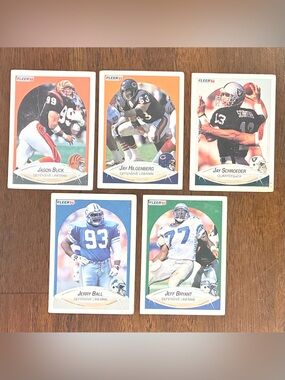 1990 Fleer Football Cards - Set of 5